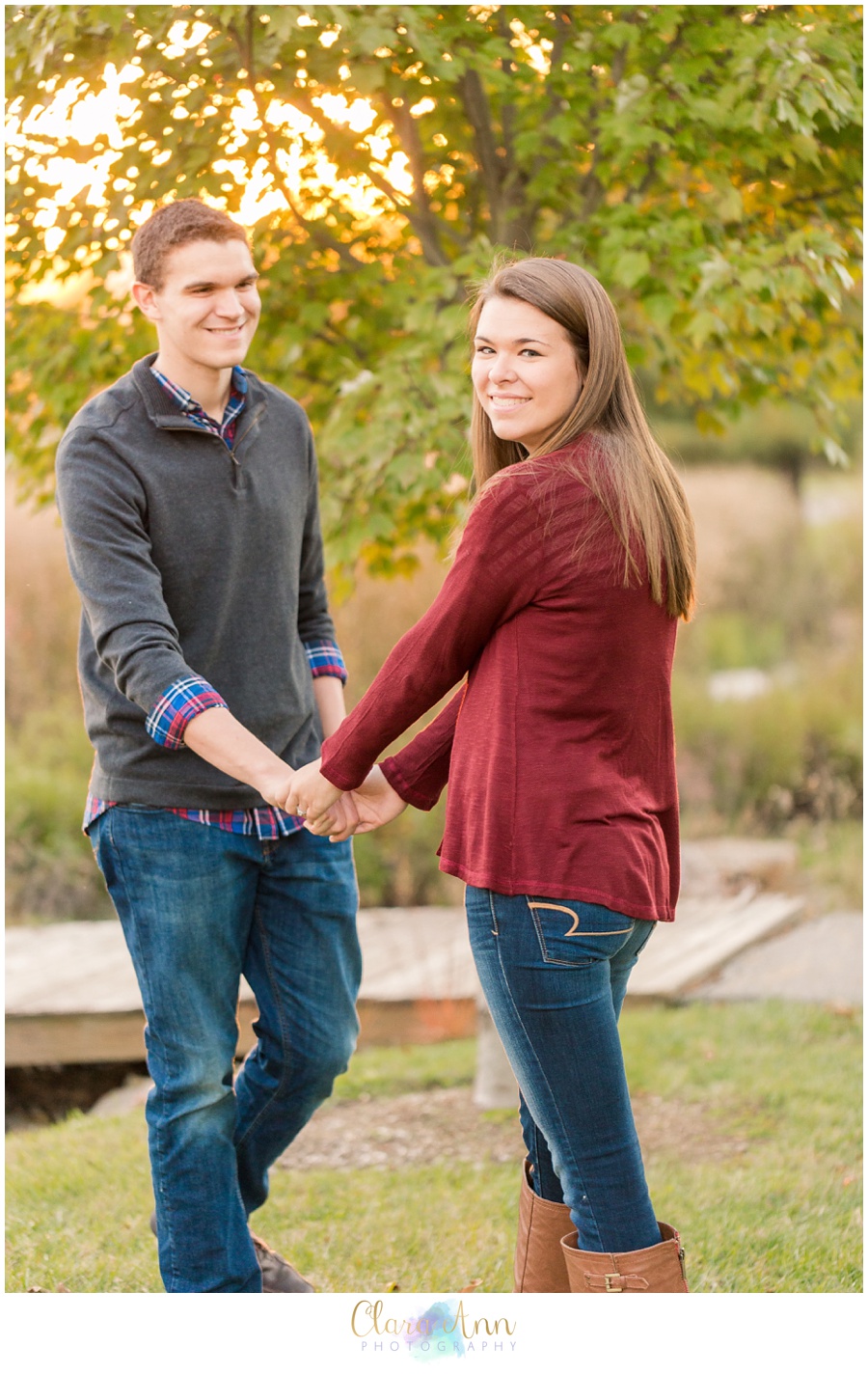 Fall Engagement Photos - Virginia Tech