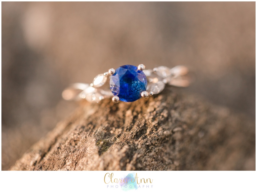 Blue Stone Engagement Ring Photos